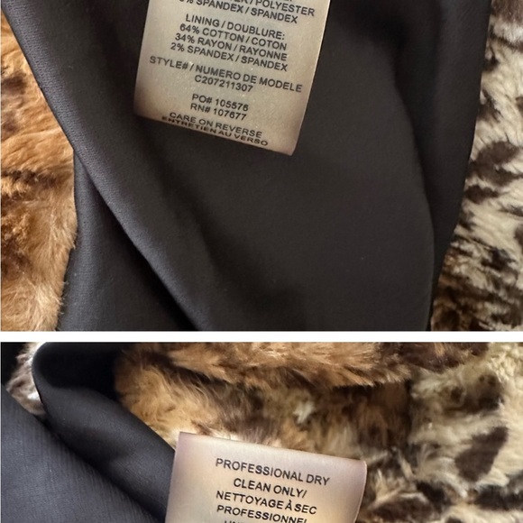 Alice + Olivia Pali Double Button Faux Fur Short Jacket Leopard S New - Picture 8 of 11
